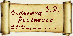 Vidosava Pelinović vizit kartica